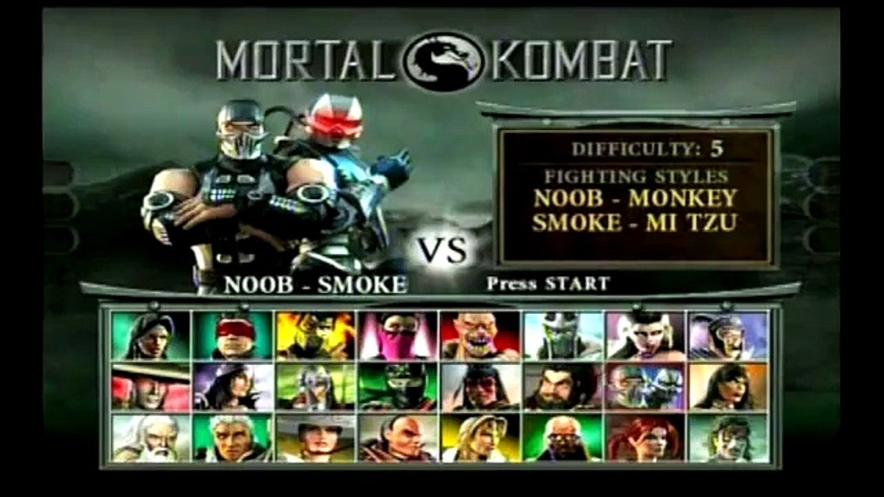 Mortal Kombat Deception - Noob-Smoke Playthrough