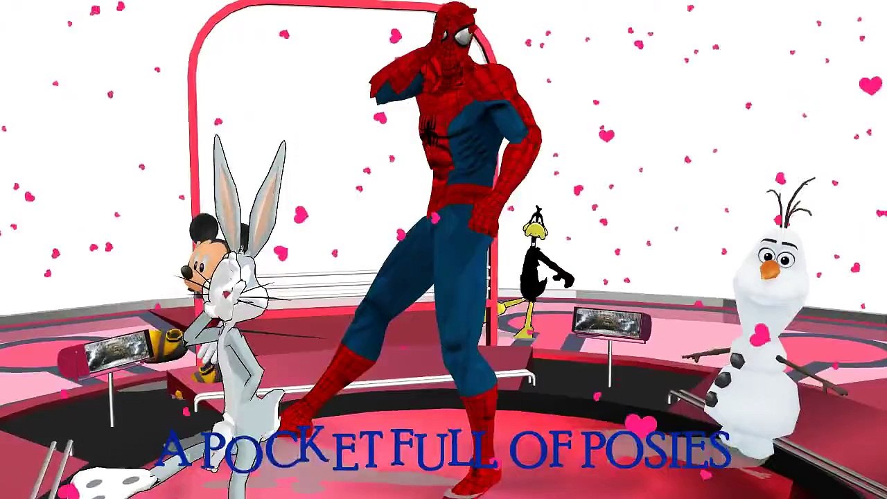 RINGA RINGA ROSES BY SPIDERMAN MICKEY MOUSE BUGS BUNNY AND DAFFY