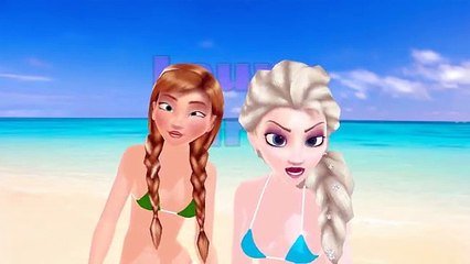 Elsa y Ana de Frozen en Biquini DaDaDa [Frozen] Kids songs