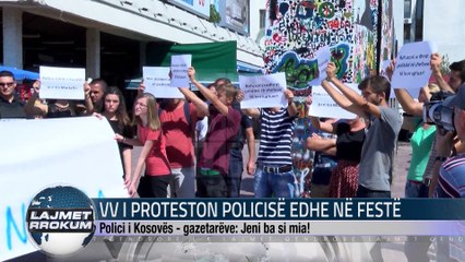 VV I PROTESTON POLICISË EDHE NË FESTË