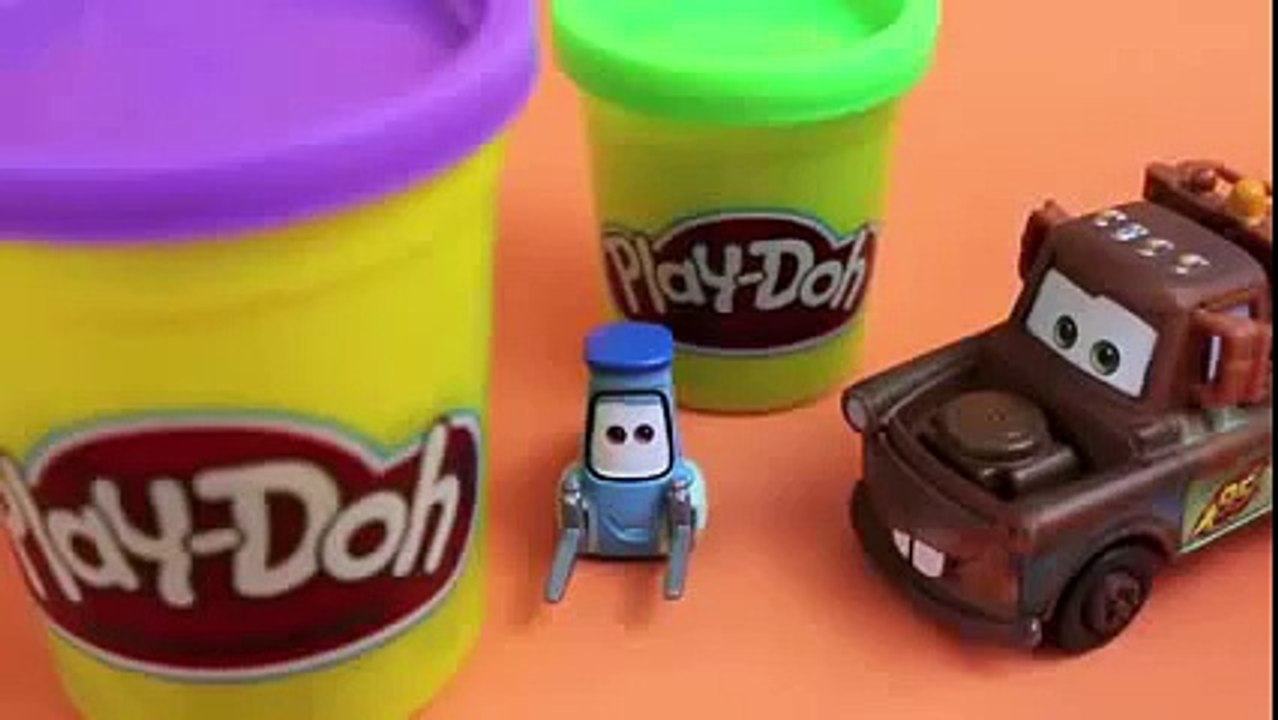 Play Doh Superheros The Hulk Tutorial DIY Play Doh Disney Cars Toy Guido The Incredible Hu