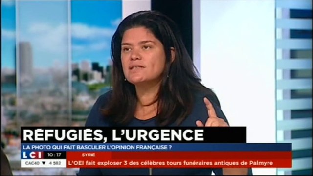 Raquel Garrido à Choisissez votre camp sur LCI 04/09/2015