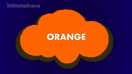 Revised Play way method of learning funny cloudy color names by little star bums