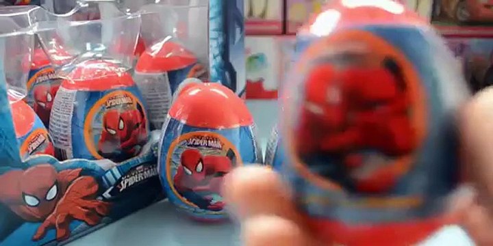 3 Huevitos Sorpresa del Hombre Araña Spiderman de Marvel en Español - Juguetes Sorpresa Niños 2015