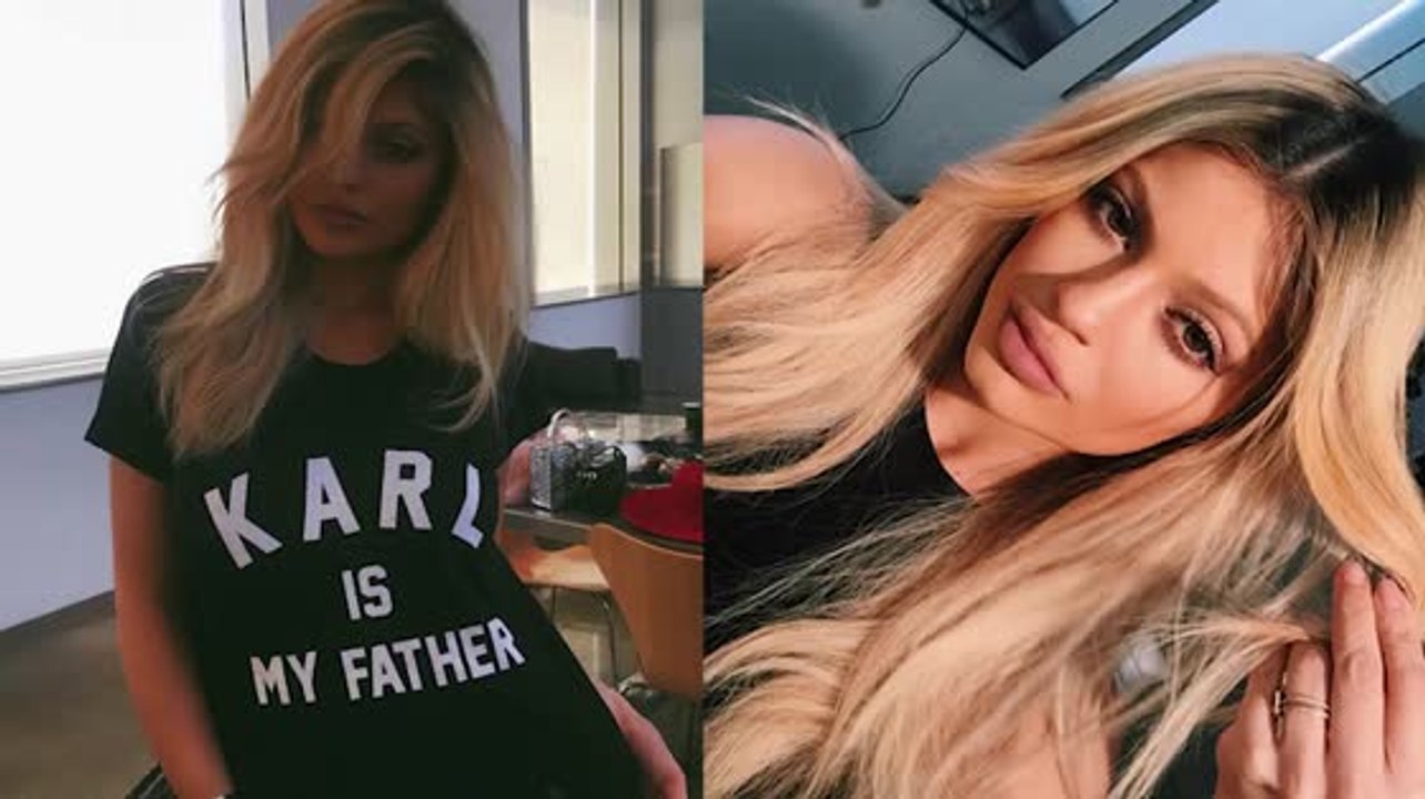 Kylie jenner blondiert sich ihre augenbrauen
