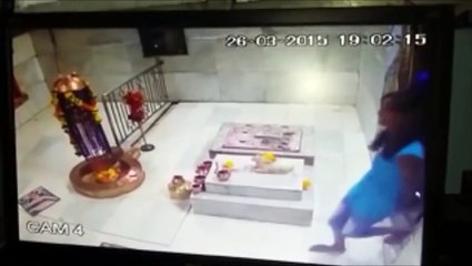 Young Girl And Boy Mischievous In Temple