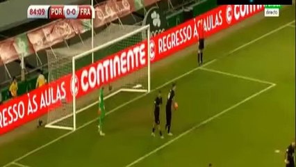 Portugal vs France 0-1 2015 - Mathieu Valbuena free kick Goal