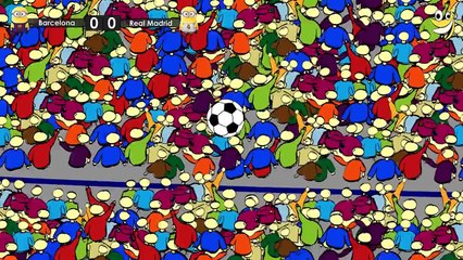 Barcelona vs Real Madrid   Minions Football Game   Funny Cartoon HD
