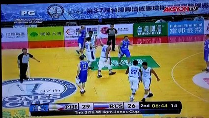Gilas Pilipinas vs Russia 2nd Quarter 37th Jones Cup September 1, 2015