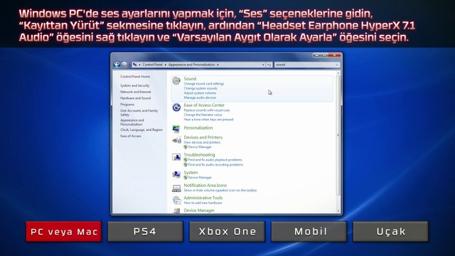 PC, Mac, oyun sistemi ve diğer aygıtlara bağlama HyperX Cloud II Kulaklık