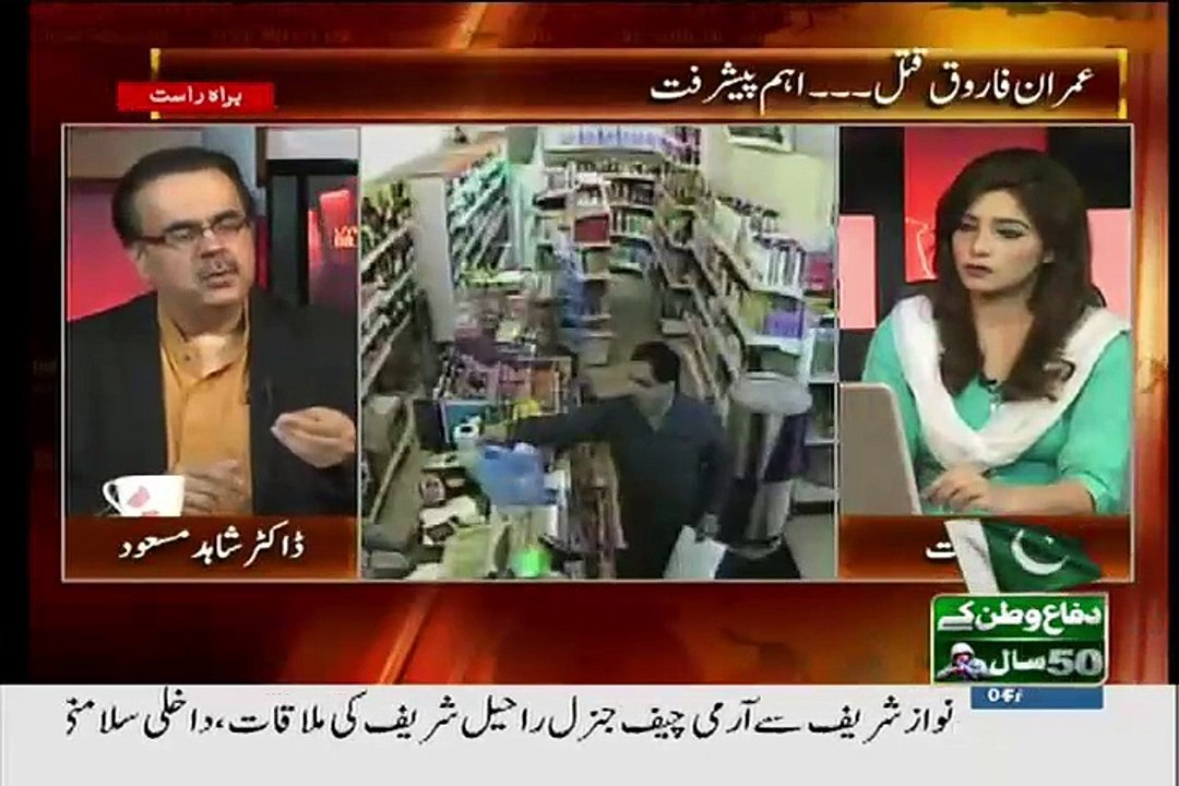 Dr Imran Farooq Ko Kse Mara Gaya..Dr Shahid Masood Telling
