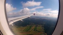 WIZZAIR Airbus A320 , reg. HA-LPZ landing EPWA (WAW) passenger view  [GOPR5527]