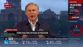 Governor Abbott Urges Texans To Take Precautions As Tropical Storm Approaches