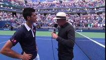 Andreas Seppi vs Novak Djokovic INTERVIEW US OPEN 2015
