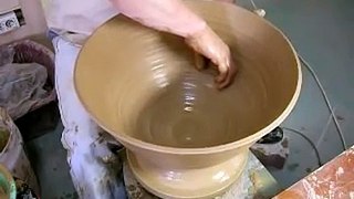 Baking Korean ceramics (ver. bigger)도자기물레 조금큰 발 만들기