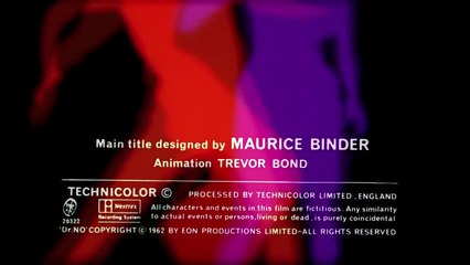 Dr No (1962) James Bond title sequence