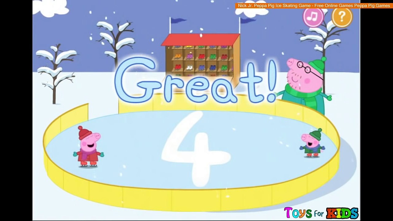 Nick Jr. Peppa Pig Ice Skating Game - Free Online Games Peppa Pig Games