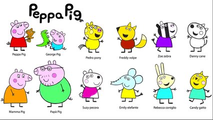 Peppa Pig Coloring For Kids Coloring Peppa Pig Friends Baby Coloring | peppa pig games