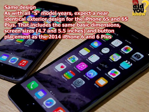 iPhone 6S and iPhone 6S Plus ★★ The features, specs, pricing and release dates we expect