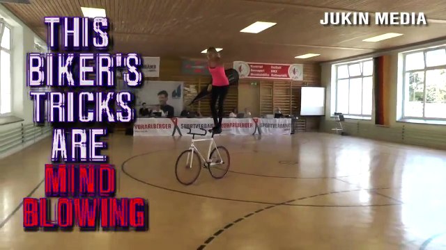 Amazing Cycling!!!Artistic cycling is a real thing and it's pretty insane. This woman's moves left us speechless