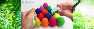 LEARN COLORS Play Doh Surprise Eggs Frozen Peppa Pig Masha Minions Shopkins Toys Play Dough Eggs