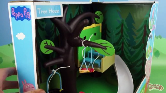 Свинка Пеппа и домик на дереве Обзор игрушки на русском языке Peppa Pig Tree House