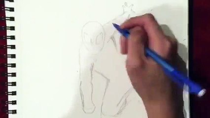 Drawing Spider-man