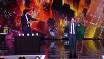 Oz Pearlman Mentalist Performs Magic on Heidi Klum and Howard Stern Americas Got Talent 2015