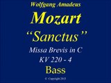 Mozart - KV 220 -4 Sanctus - Bass
