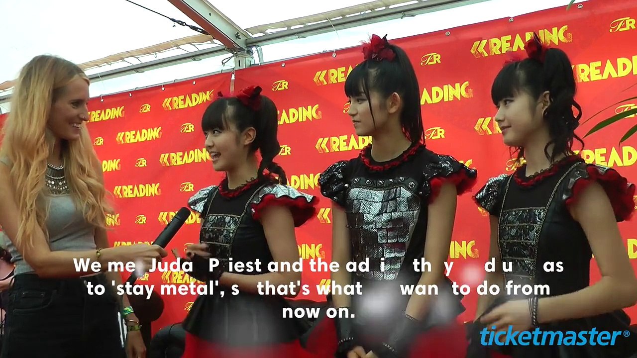 BABYMETAL talk to Ticketmaster backstage at Reading Festival 2015