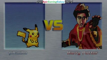 Harry Potter The Wizard VS Pikachu The Pokemon In A MUGEN Match / Battle / Fight