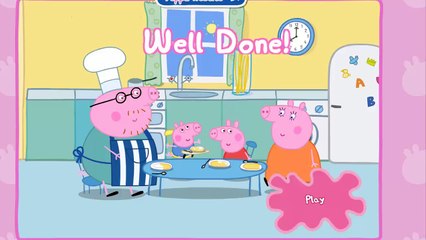 Peppa Pig Daddy Pig Pancake Game Gameplay - Flip Pancakes with Peppa