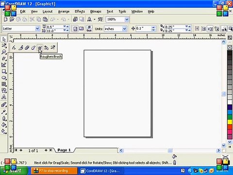How to use shape tool,eraser,knife tool,Roughn Brush tool in Corel Draw 12 Tutorial Urdu/Hindi Part 8