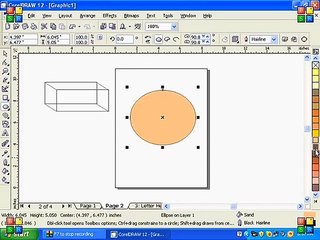 How to use circle tool in  Corel Draw 12 Tutorial Urdu/Hindi Part 5