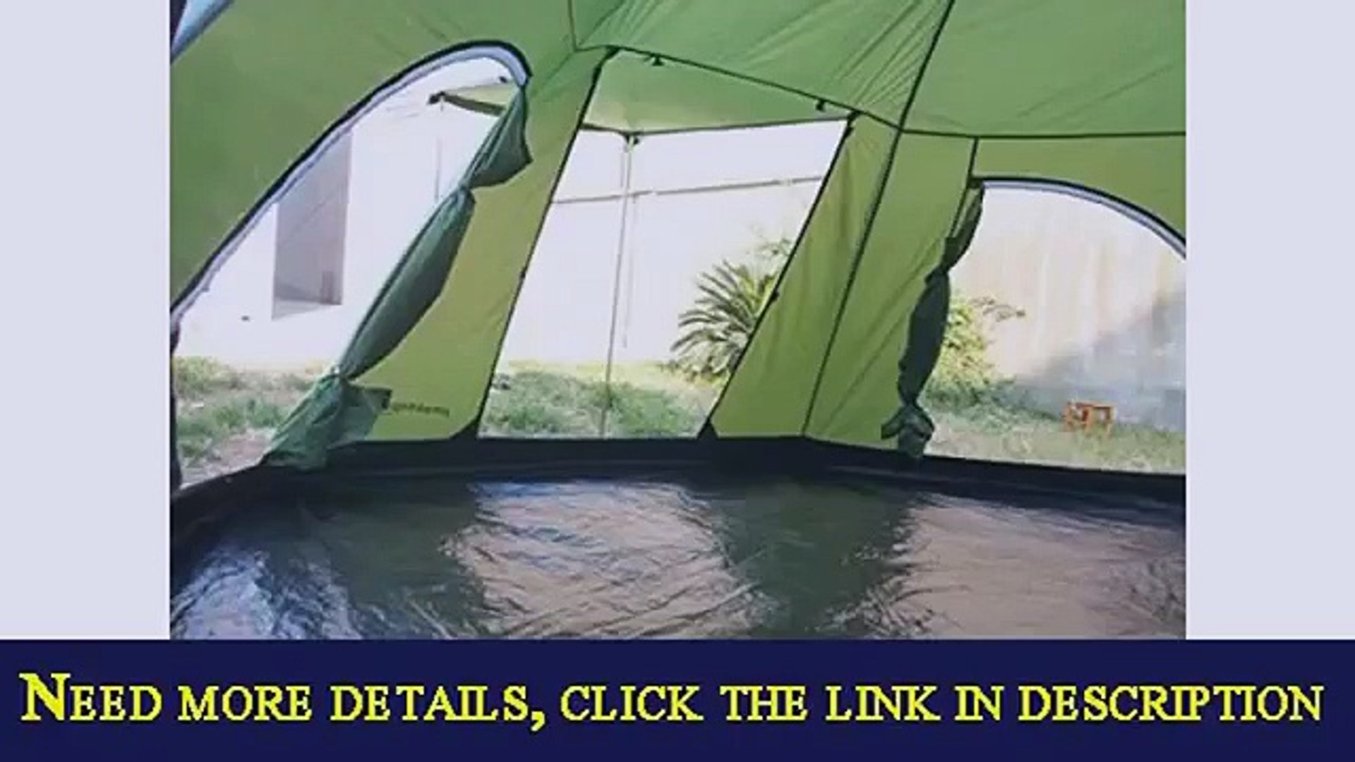 Peaktop Waterproof 8 Person 3 Room Berth Hiking Dome Camping Tent Fully sewn  in groundsheet - video Dailymotion