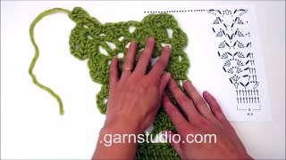 DROPS Crochet Tutorial - How to work chart A.3 in DROPS 152-3