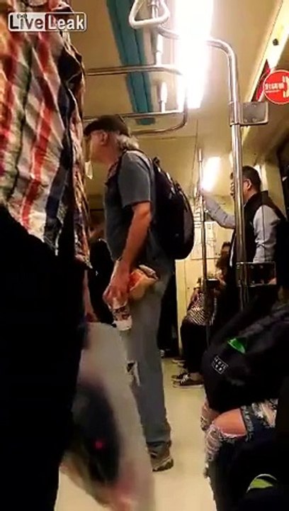 Crazy western man releases profanity-laced tirade on Taiwanese train