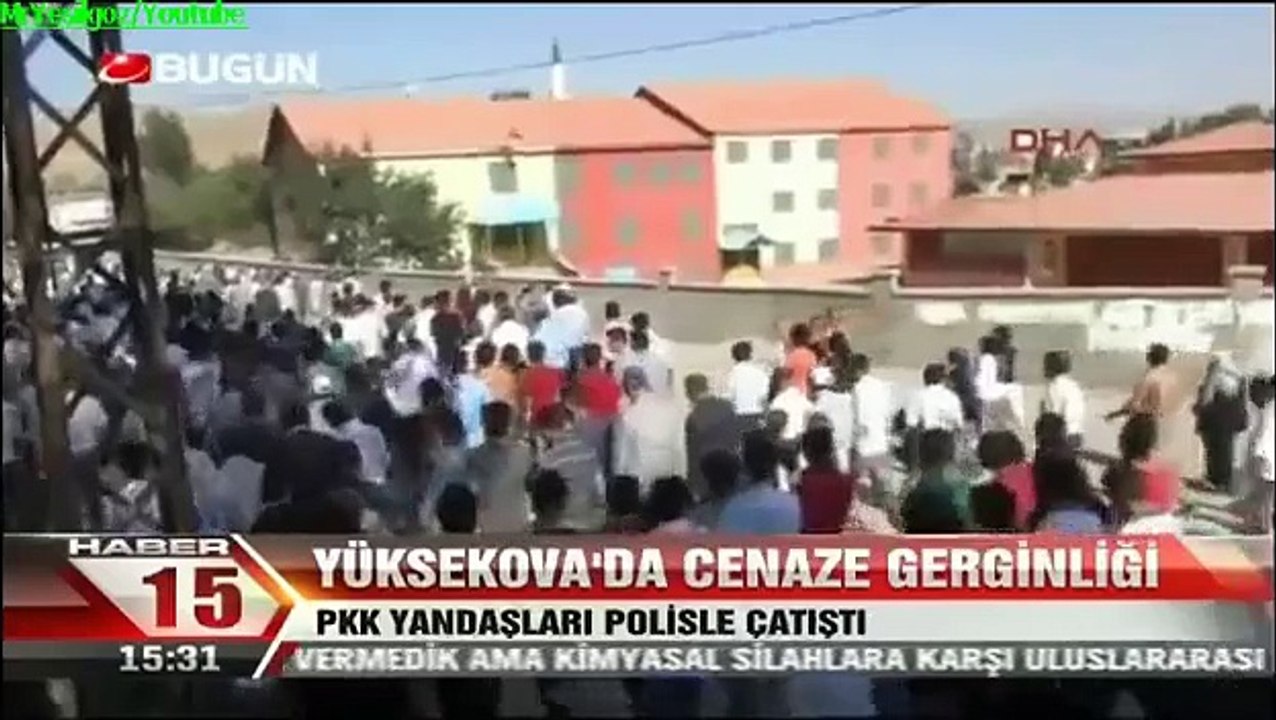 PKK Yandaşları ile Polis Çatıştı Hakkari Yüksekova 29 08 2013