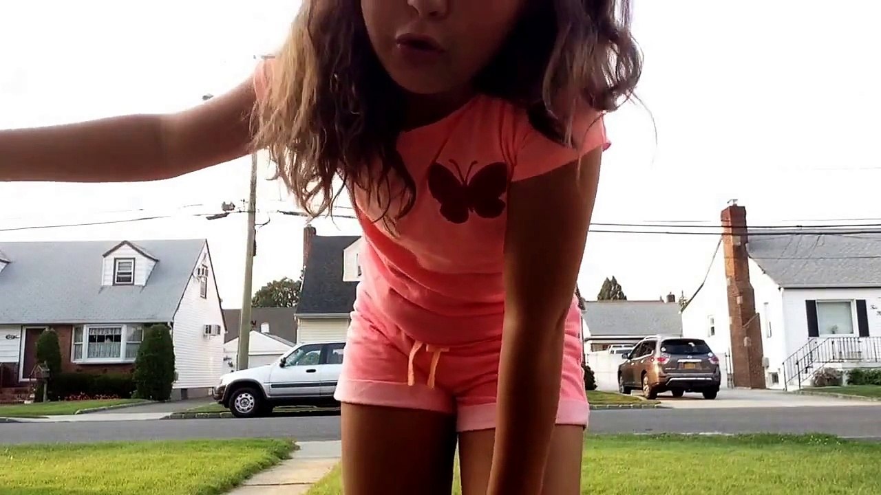 Gymnastics skills also my new theme song for the end of videos