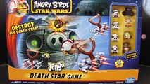 Angry Birds Star Wars Jenga Game Death Star Explosion with Luke Skywalker Red Bird