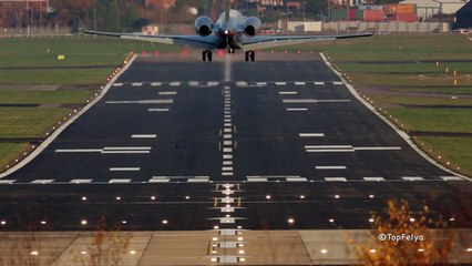 Bombardier VistaJet perfect landing