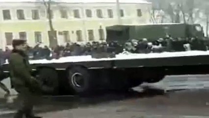 Tank dropped during shipment