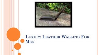Luxury Leather Wallets For Men
