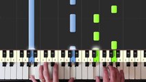 Ludovico Einaudi - Una Mattina - piano tutorial easy SLOW - Intouchables- synthesia