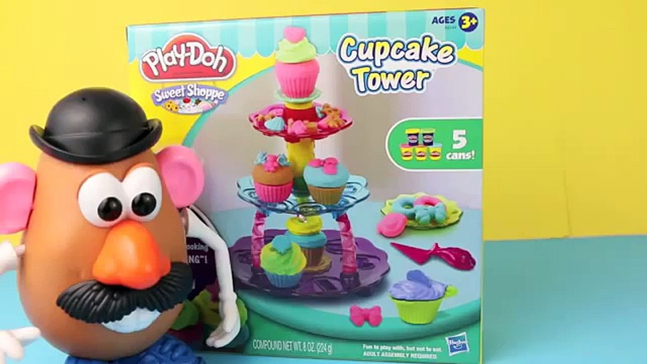 Play Doh Cupcake Tower Review by Disney Pixar Toy Story 3 Mr Potato Head and Toy Story 2 Zurg
