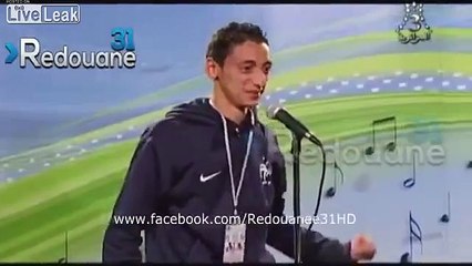shy young man can't sing in algerian idol show and make jury laugh so hard