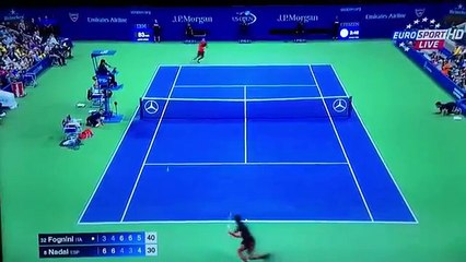 Fabio Fognini eliminates Rafael Nadal Incredible five set fight US OPEN 2015
