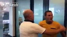 White African guy gets kicked in the face