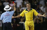 Glenn McGrath gets Red Carded in Football Style!