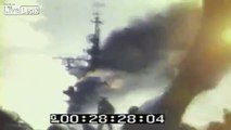 Japanese Suicide Planes & Damage To USS Ticonderoga (CV-14), 01/29/1945 GRAPHIC (full)